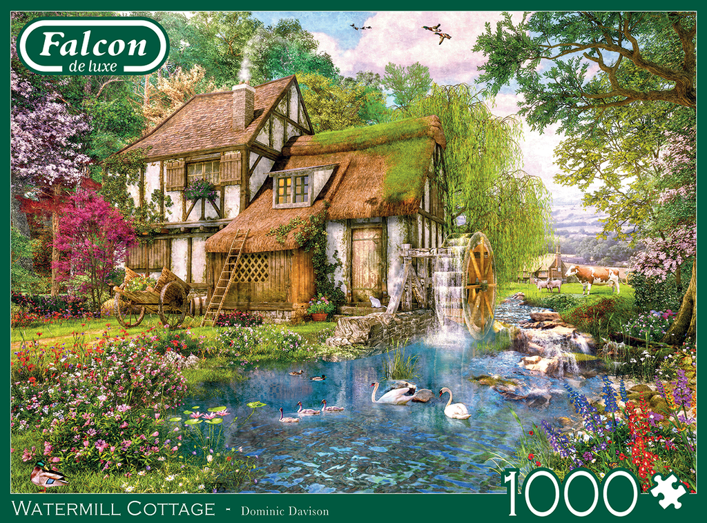 Watermill Cottage – 1000 Piece Jigsaw Puzzle (Falcon De luxe)