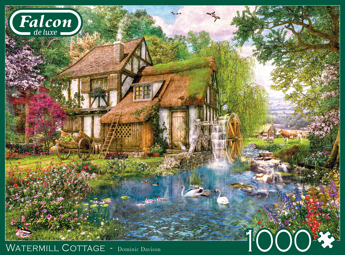 Watermill Cottage – 1000 Piece Jigsaw Puzzle (Falcon De luxe)