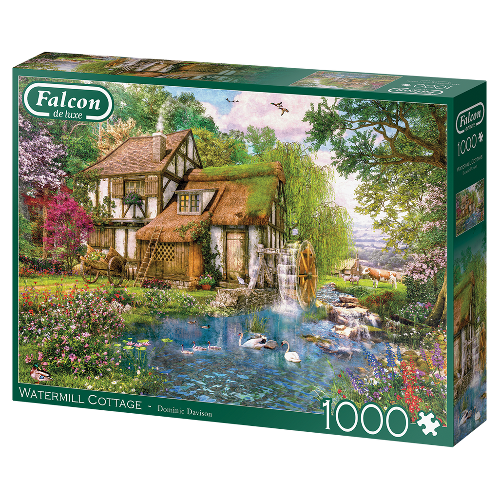 Watermill Cottage – 1000 Piece Jigsaw Puzzle (Falcon De luxe)