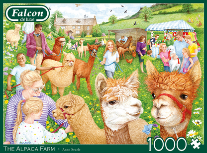 Falcon De luxe - The Alpaca Farm - 1000 Piece Jigsaw Puzzle