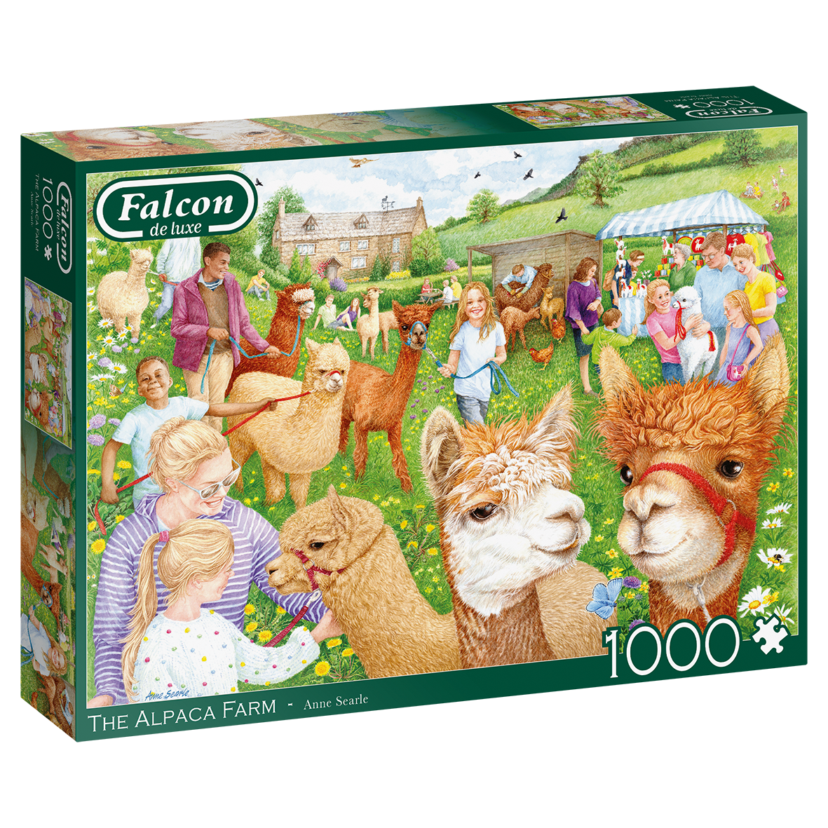 Falcon De luxe - The Alpaca Farm - 1000 Piece Jigsaw Puzzle