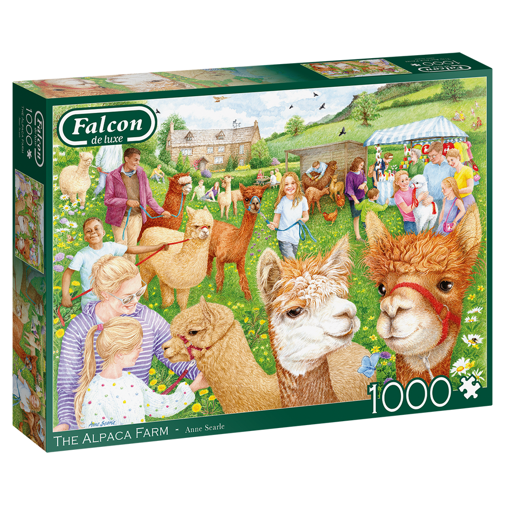 The Alpaca Farm – 1000 Piece Jigsaw Puzzle (Falcon De luxe)