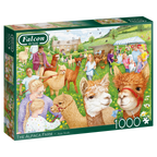 The Alpaca Farm – 1000 Piece Jigsaw Puzzle (Falcon De luxe)