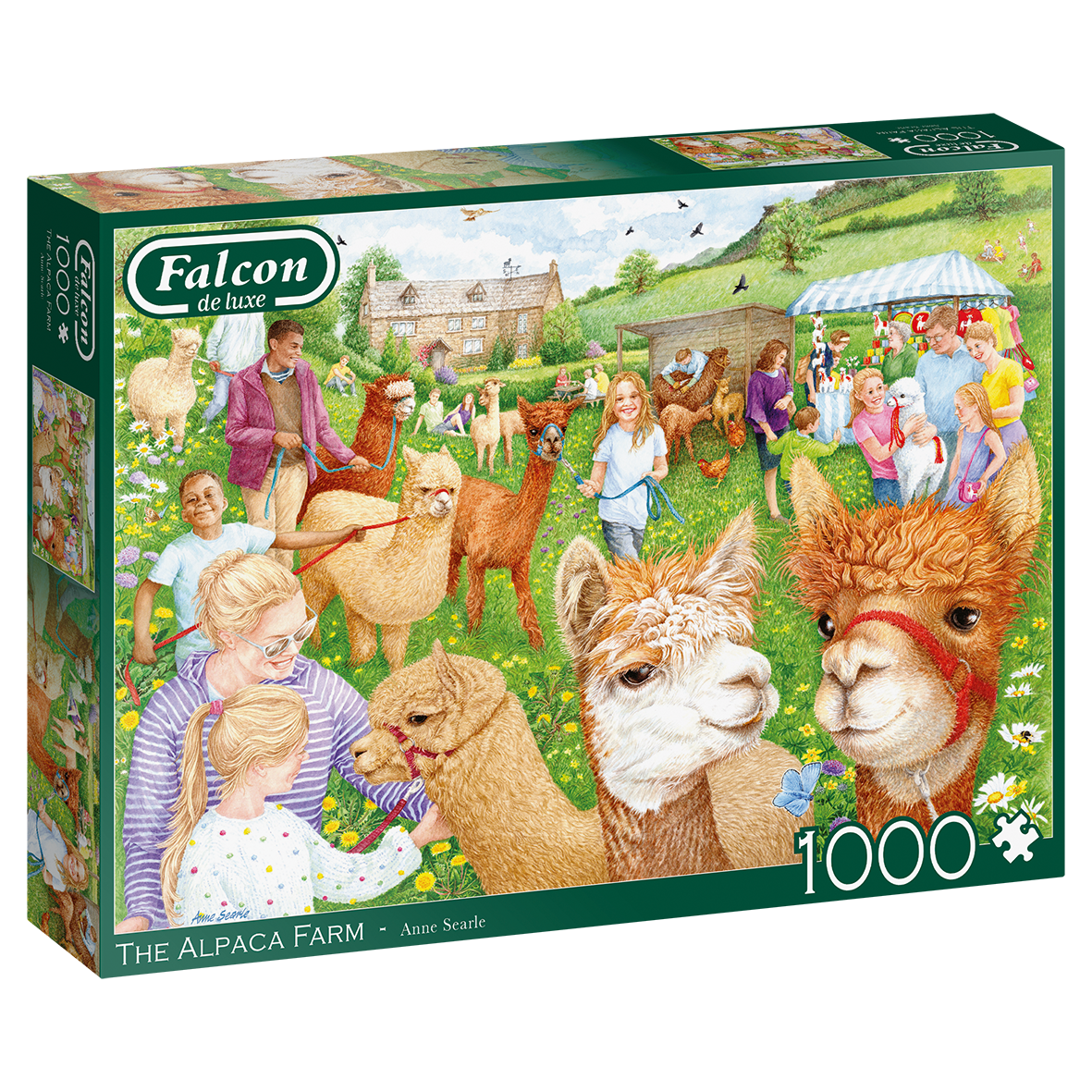The Alpaca Farm – 1000 Piece Jigsaw Puzzle (Falcon De luxe)