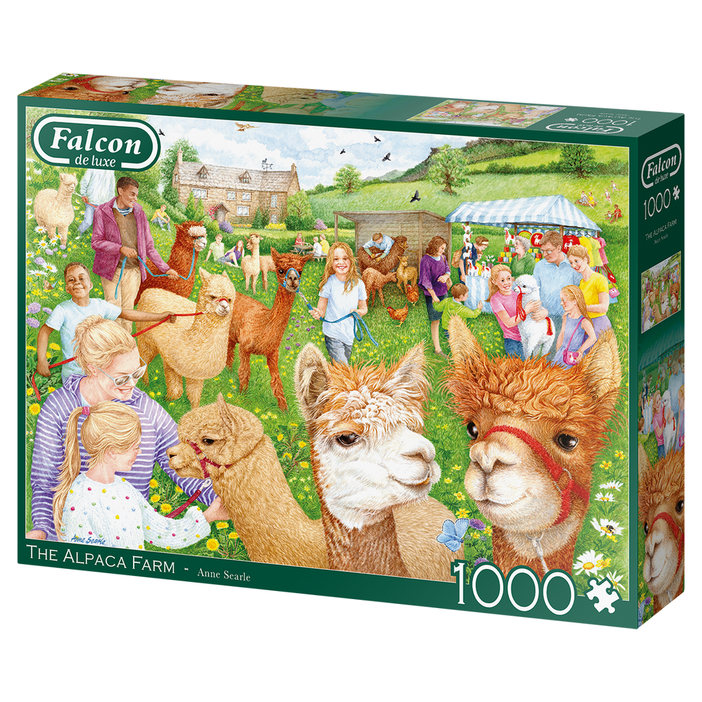 The Alpaca Farm – 1000 Piece Jigsaw Puzzle (Falcon De luxe)