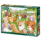 The Alpaca Farm – 1000 Piece Jigsaw Puzzle (Falcon De luxe)