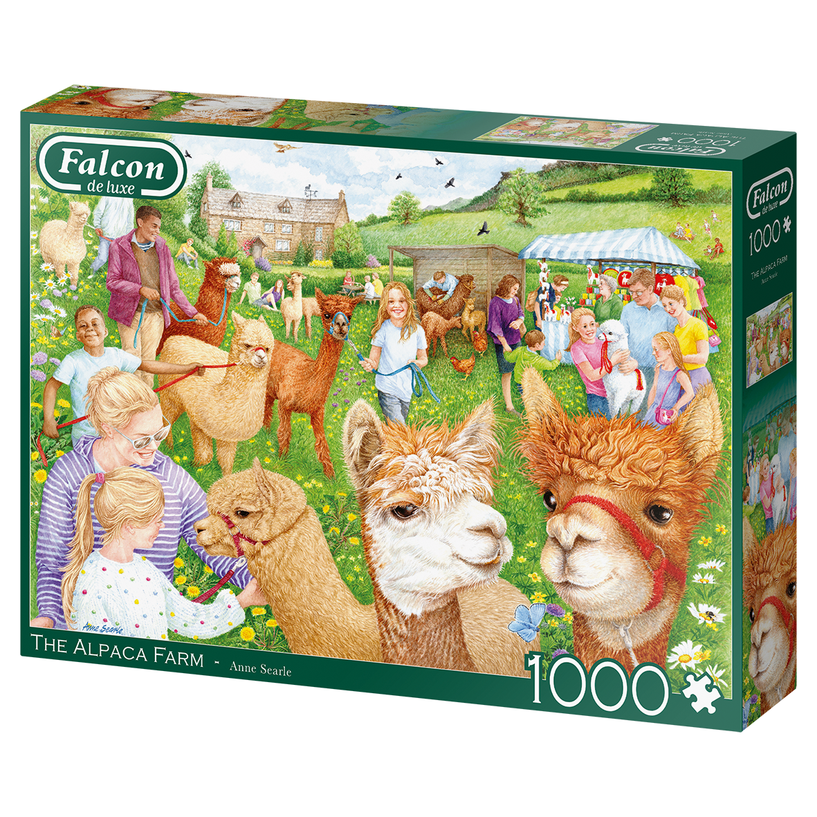 The Alpaca Farm – 1000 Piece Jigsaw Puzzle (Falcon De luxe)