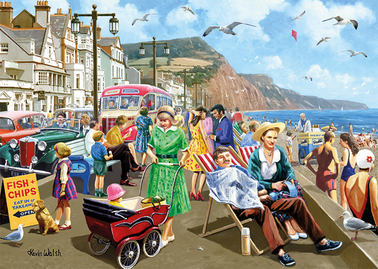 Sidmouth Seafront – 500 Piece Jigsaw Puzzle (Falcon De luxe)