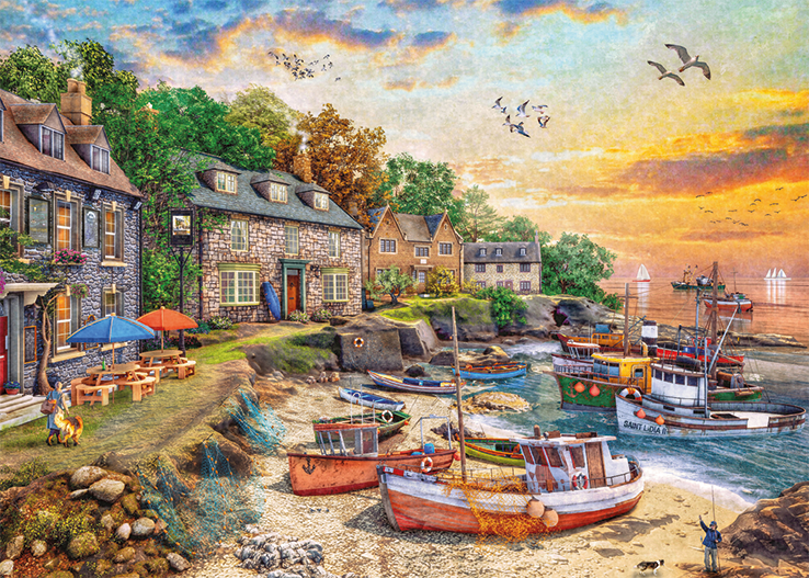 Harbour Cottage – 1000 Piece Jigsaw Puzzle (Falcon De Luxe)