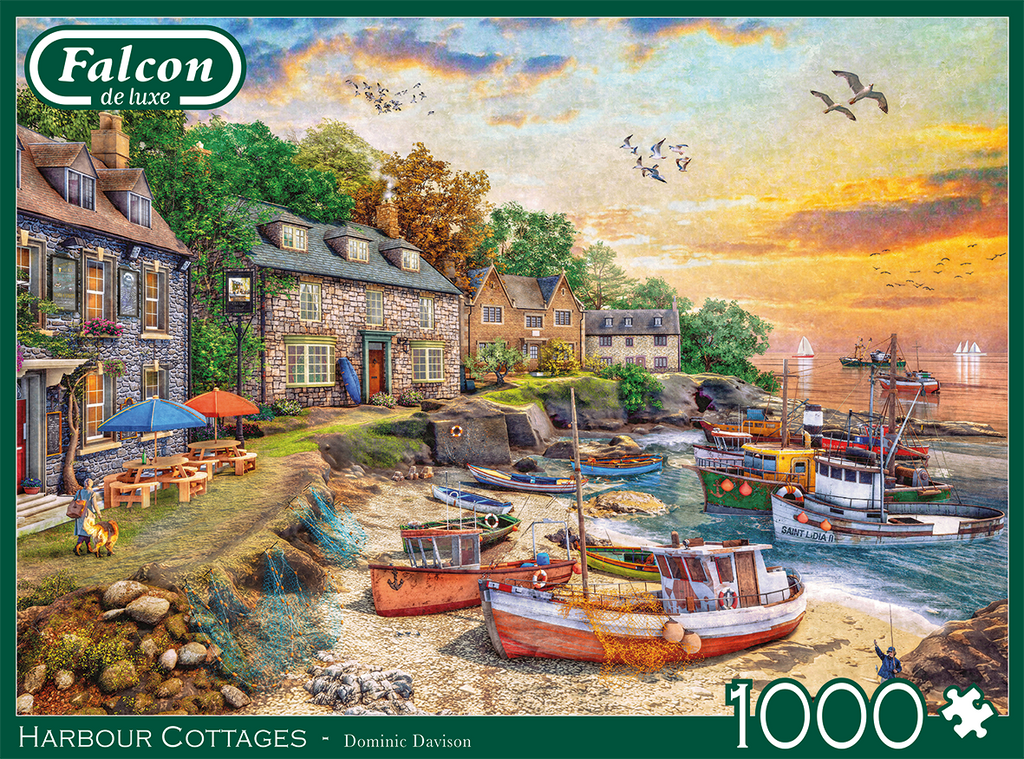 Harbour Cottage – 1000 Piece Jigsaw Puzzle (Falcon De Luxe)