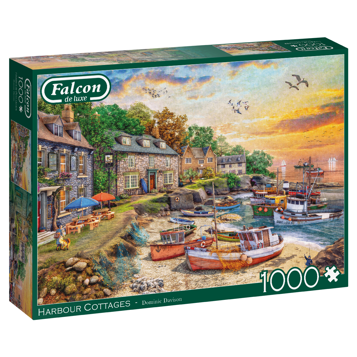Falcon De Luxe - Harbour Cottage - 1000 Piece Jigsaw Puzzle