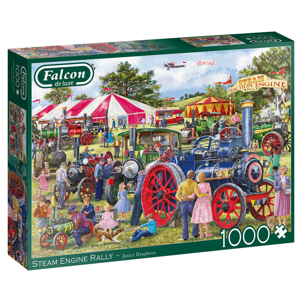 Steam Engine Rally – 1000 Piece Jigsaw Puzzle (Falcon De Luxe)