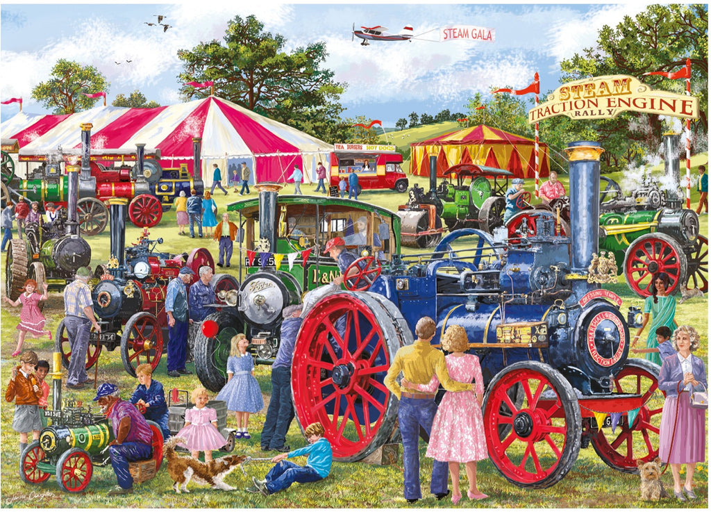 Steam Engine Rally – 1000 Piece Jigsaw Puzzle (Falcon De Luxe)
