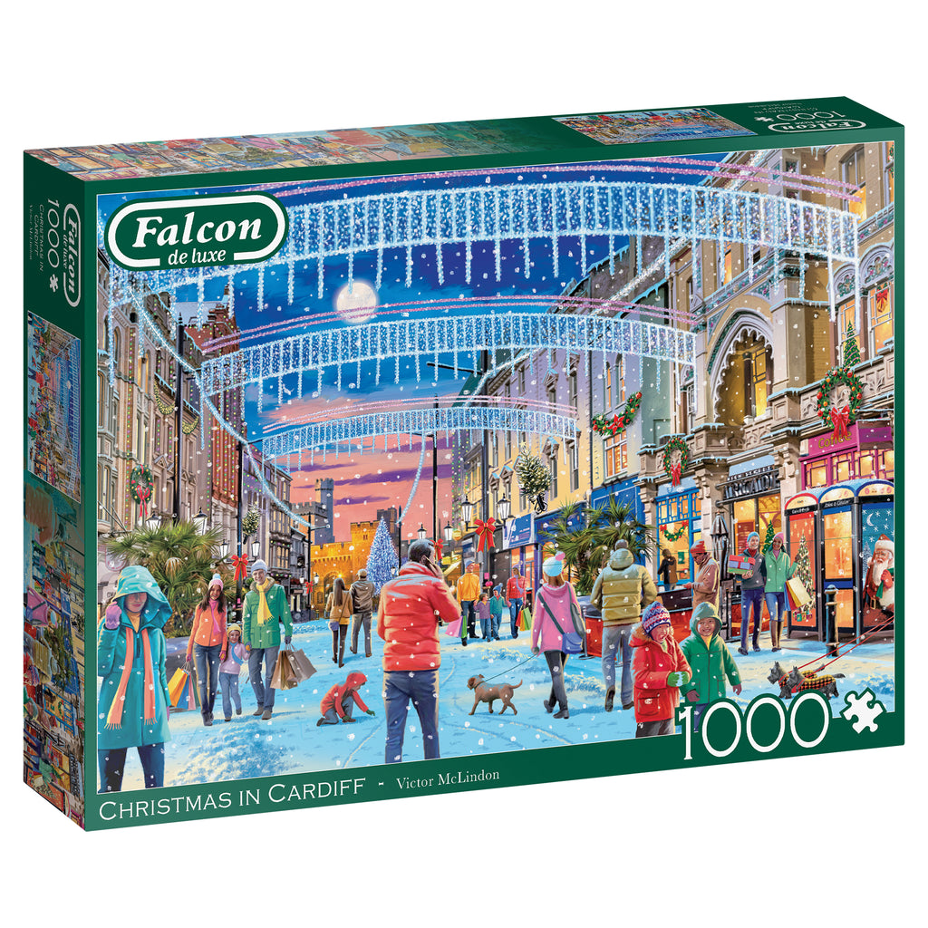 Christmas In Cardiff – 1000 Piece Jigsaw Puzzle (Falcon de luxe)