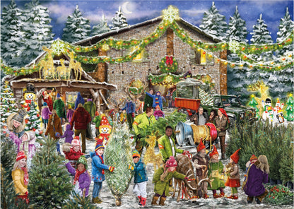 Falcon de luxe - The Christmas Tree Farm - 2 x 1000 Piece Puzzles