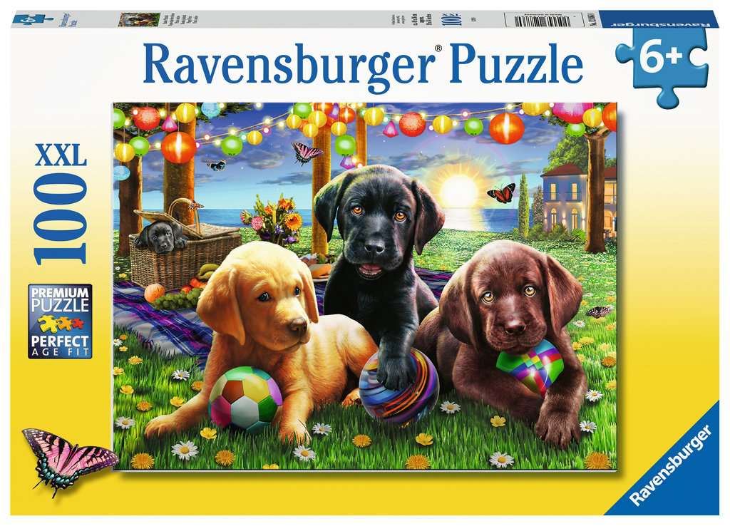 Ravensburger - Puppy Picnic XXL - 100 Piece Jigsaw Puzzle