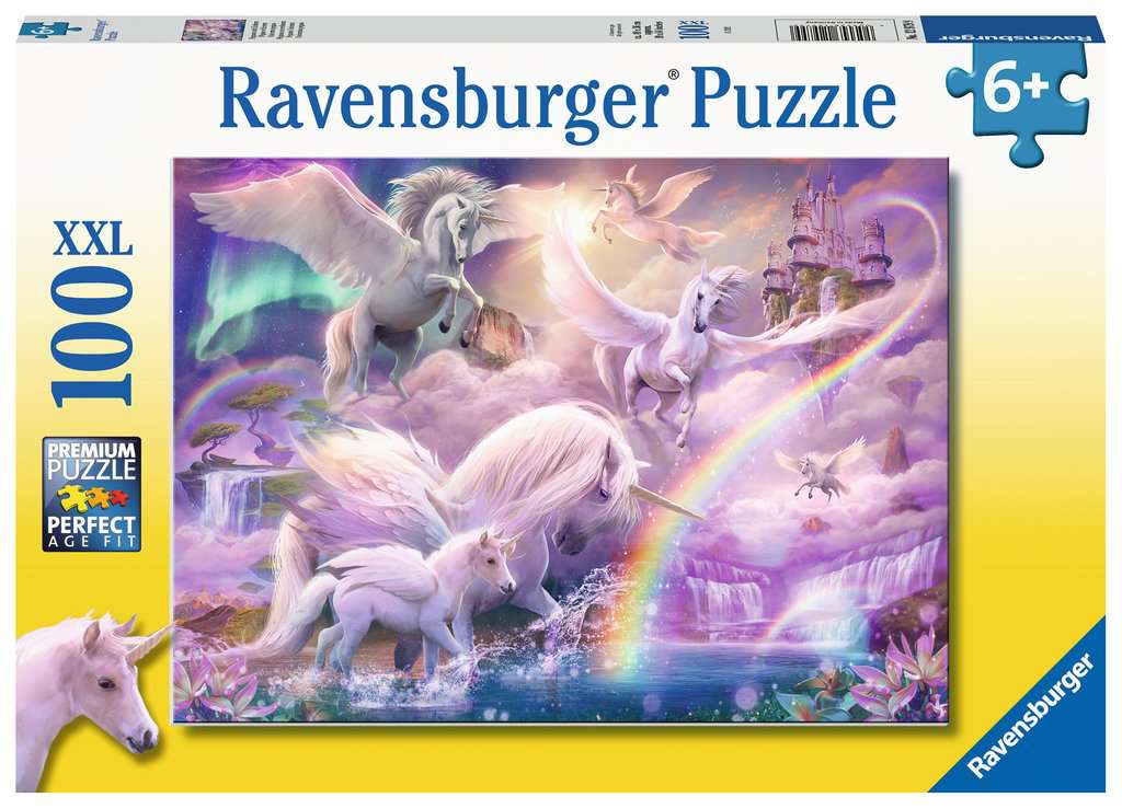 Pegasus Unicorns – 100 XXL Piece Jigsaw Puzzle (Ravensburger)