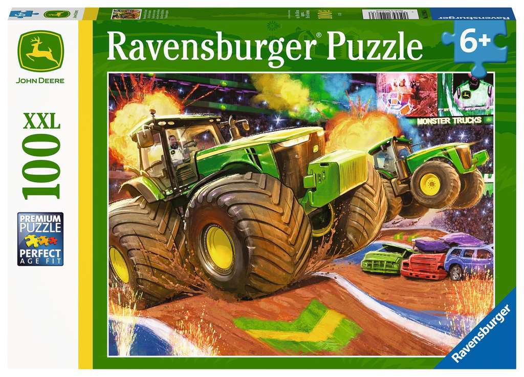 John Deere Big Wheels – 100 XXL Piece Jigsaw Puzzle (Ravensburger)