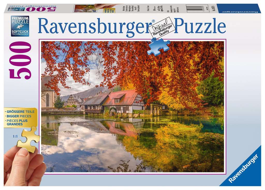 Ravensburger - Peaceful Mill - 500 Extra Large Piece Jigsaw Puzzle