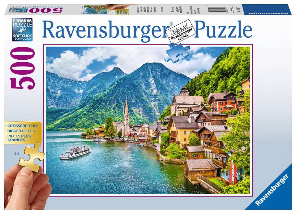 Ravensburger - Hallstadt, Austria -  500 Extra Large Piece Jigsaw Puzzle