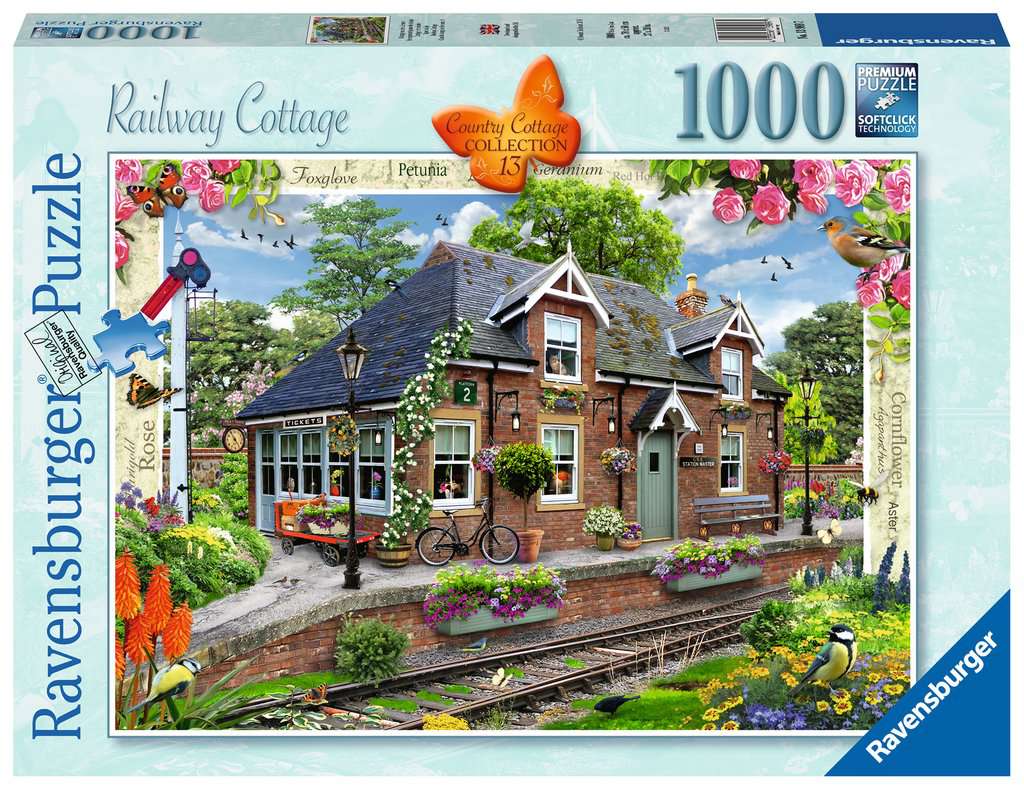 Railway Cottage – 1000 Piece Jigsaw Puzzle (Ravensburger)