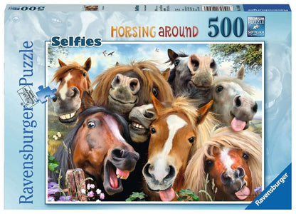 Ravensburger - Selfies - Horsing Around - 500 Piece Jigsaw Puzzle