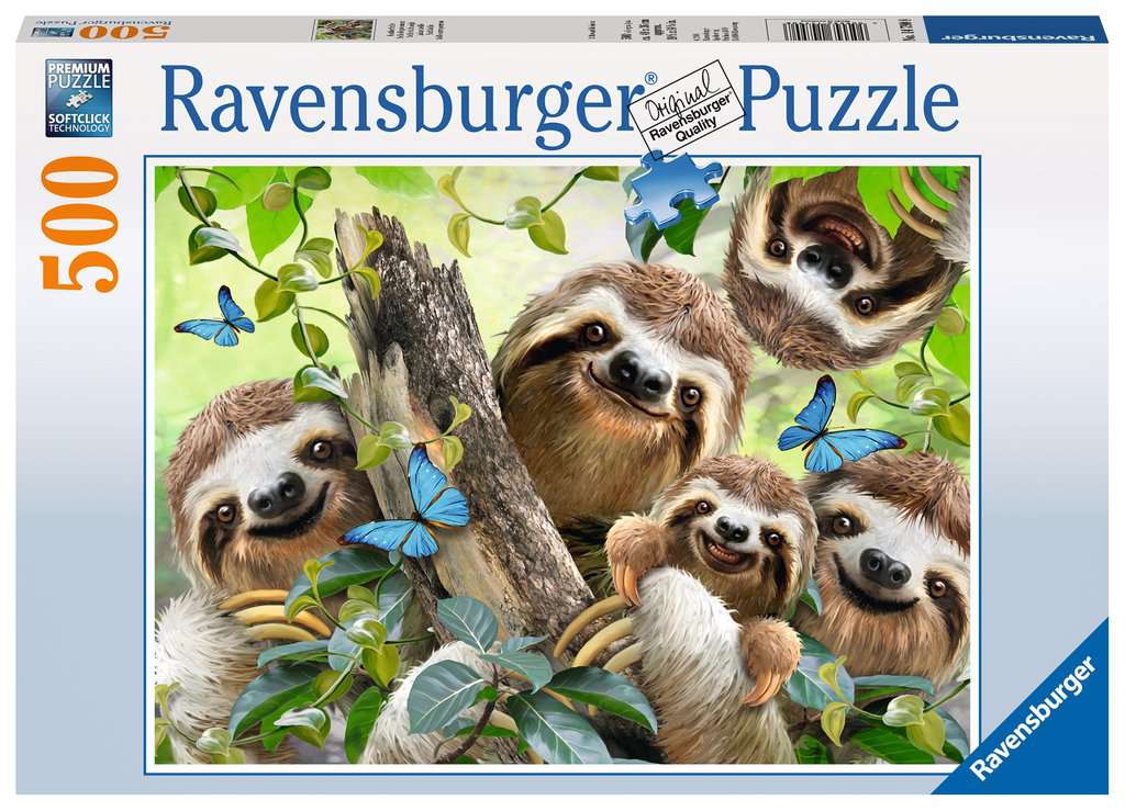 Sloth Selfie – 500 Piece Jigsaw Puzzle (Ravensburger)