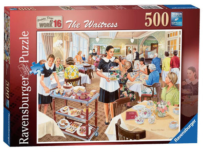 Ravensburger - Happy Days at Work - The Waitress - 500 Piece Jigsaw Puzzle