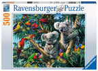 Koalas in a Tree – 500 Piece Jigsaw Puzzle (Ravensburger) - Completed Puzzle