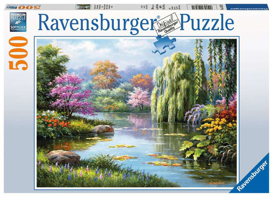 Ravensburger - Romantic Pond View, 500pc -  Piece Jigsaw Puzzle