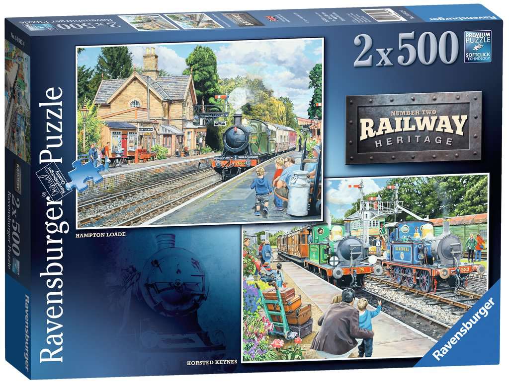 Ravensburger - Railway Heritage No 2 - 2 x 500 Piece Jigsaw Puzzles