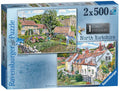 Cosy Cottages - North Yorkshire – 2x 500 Piece Jigsaw Puzzles (Ravensburger)