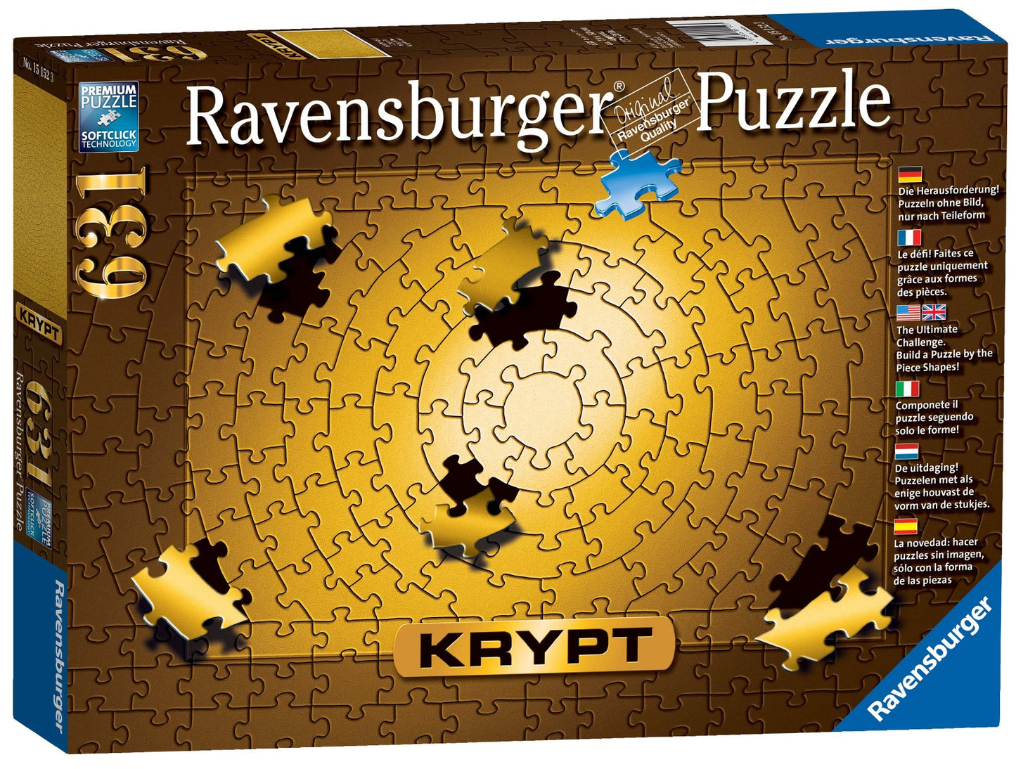 Ravensburger 15152 Krypt Gold 631pc Jigsaw Puzzle