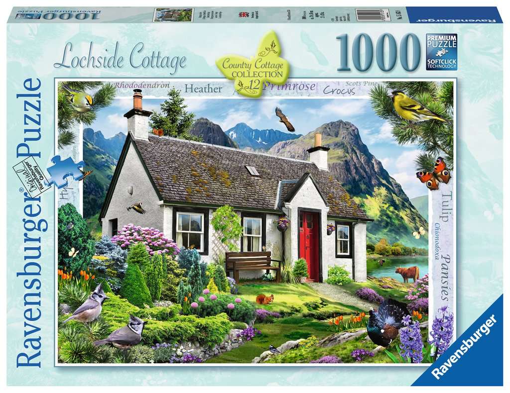 Ravensburger - Country Collection No. 12 Lochside Cottage - 1000 Piece Jigsaw Puzzle