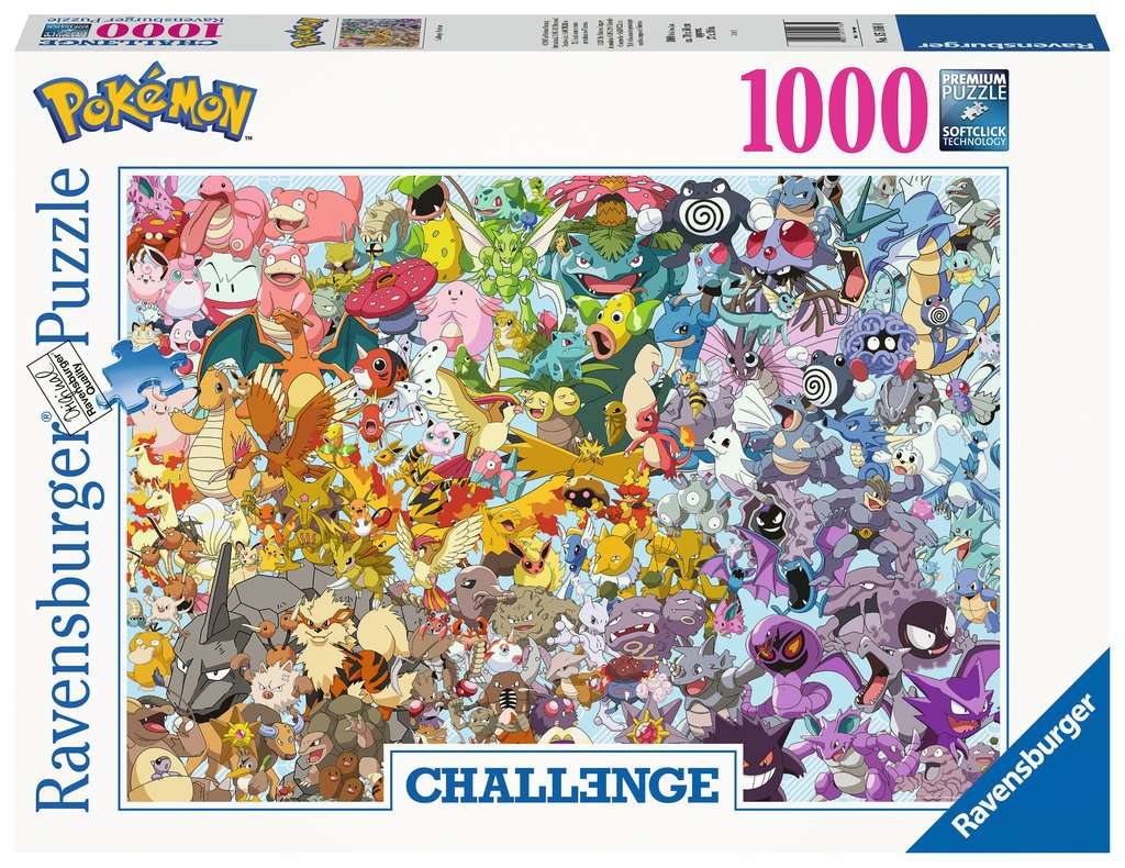 Challenge: Pokémon – 1000 Piece Jigsaw Puzzle (Ravensburger)