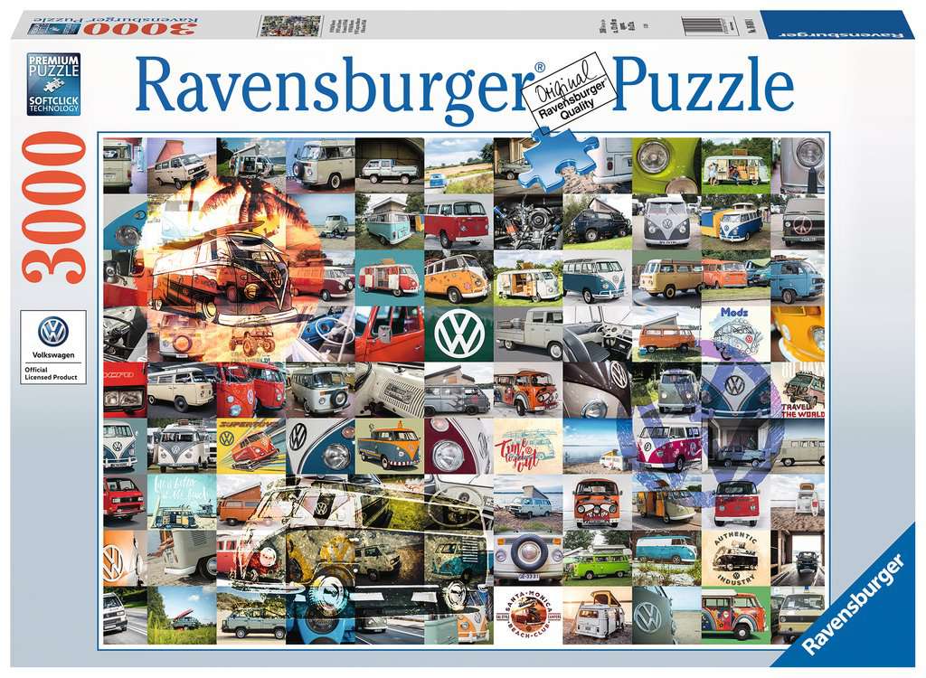 Ravensburger - 99 VW Campervan Moments - 3000 Piece Jigsaw Puzzle