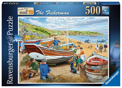 Ravensburger - Happy Days at Work, The Fisherman - 500 Piece Jigsaw Puzzle