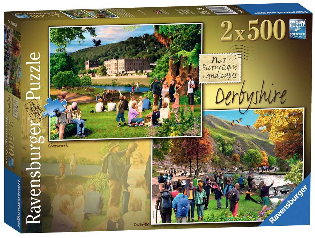 Ravensburger - Picturesque Derbyshire - 2 x 500  Piece Jigsaw Puzzles