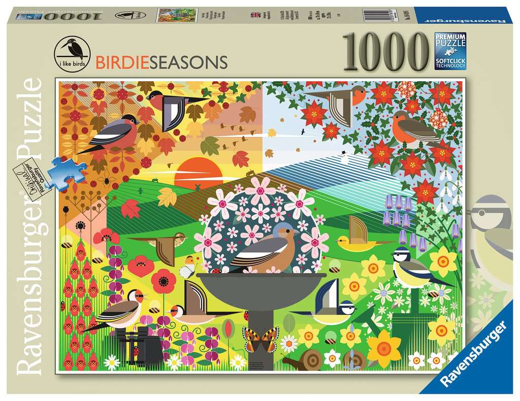Birdie Seasons by I Like Birds – 1000 Piece Jigsaw Puzzle (Ravensburger)