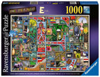Awesome Alphabet "E" by Colin Thompson – 1000 Piece Jigsaw Puzzle (Ravensburger)