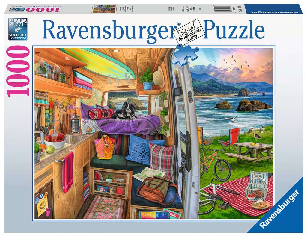 Camper Van's View [Rigs View] – 1000 Piece Jigsaw Puzzle (Ravensburger)