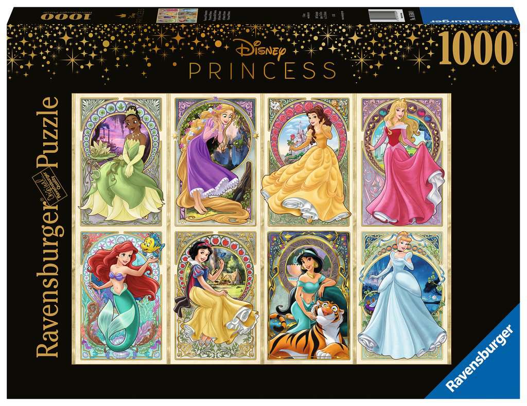 Disney Princess Art Nouveau – 1000 Piece Jigsaw Puzzle (Ravensburger)