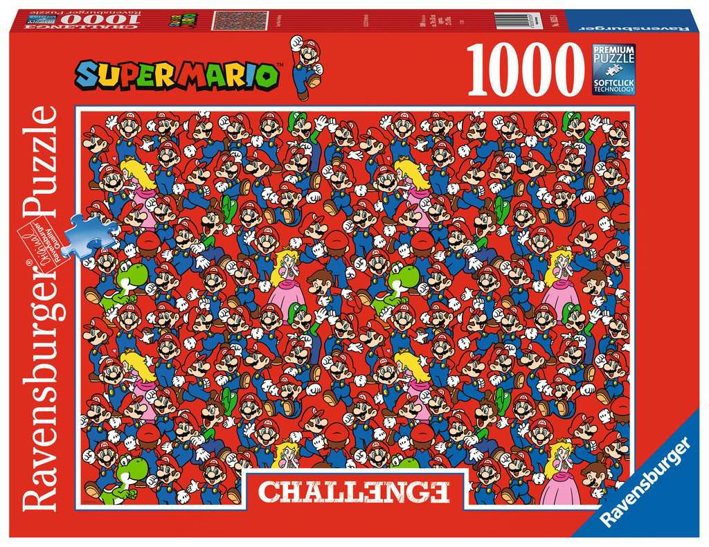 Super Mario Challenge Puzzle – 1000 Piece Jigsaw Puzzle (Ravensburger)