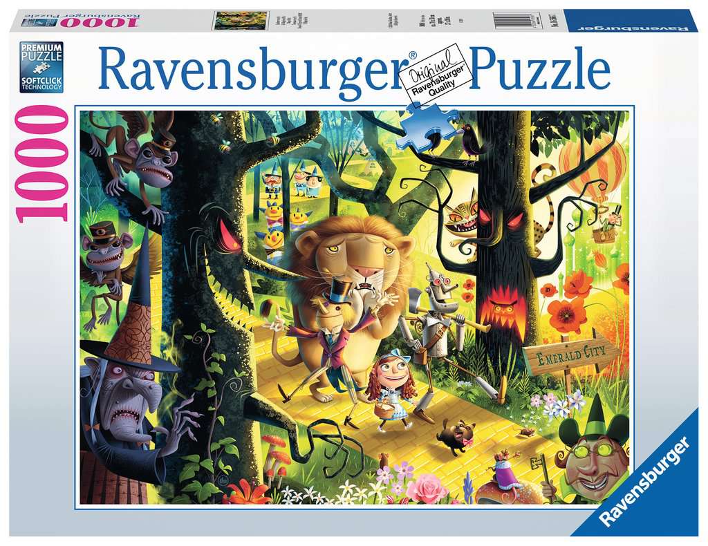 Lions, Tigers and Bears, Oh My! (Wizard of Oz) – 1000 Piece Jigsaw Puzzle (Ravensburger)