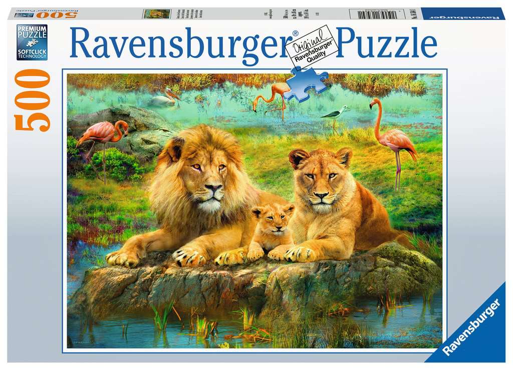 Lions of the Savannah – 500 Piece Jigsaw Puzzle (Ravensburger)