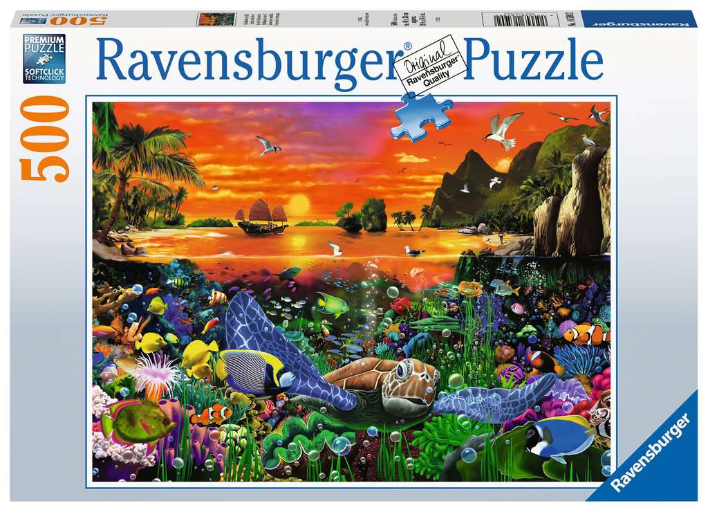 Turtle in the Reef – 500 Piece Jigsaw Puzzle (Ravensburger)