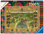 Harry Potter Hogwarts Map – 1500 Piece Jigsaw Puzzle (Ravensburger)