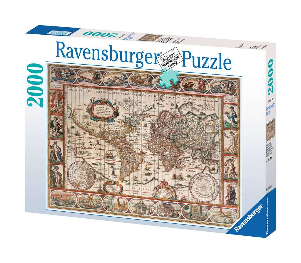 Ravensburger - Map of the World From 1650 - 2000 Piece Jigsaw Puzzle