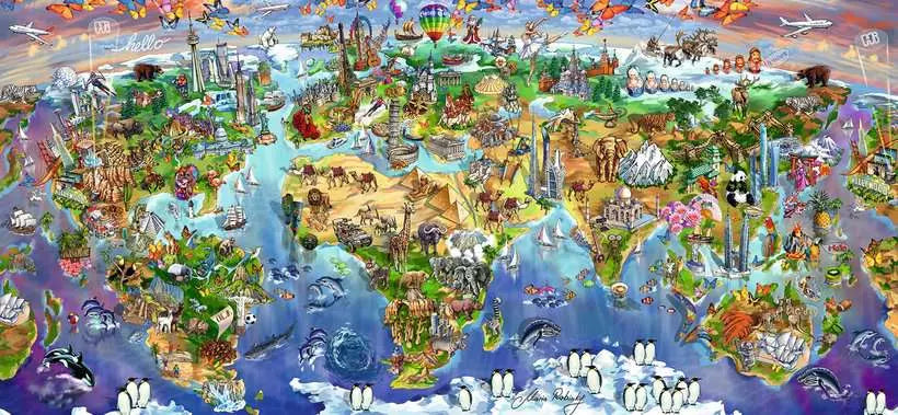 World Wonders Panoramic – 2000 Piece Jigsaw Puzzle (Ravensburger)