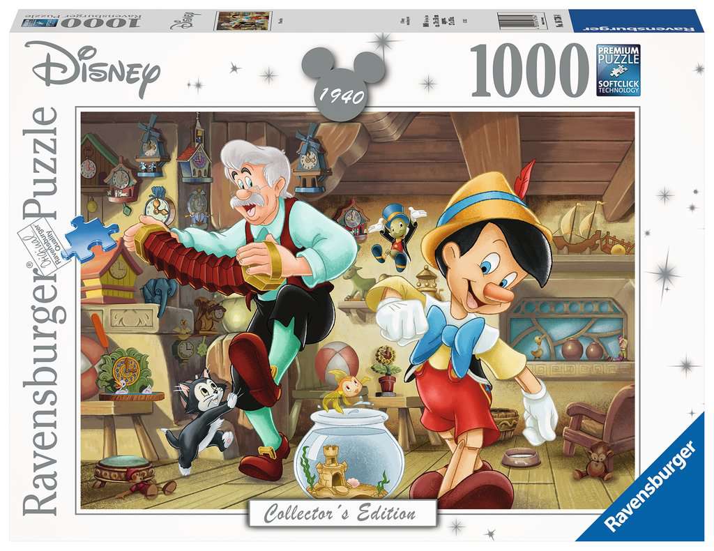 Disney Collector's Edition Pinocchio – 1000 Piece Jigsaw Puzzle (Ravensburger)